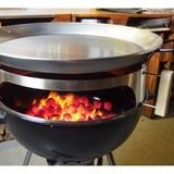Moesta PAN'BBQ Set für Smokin' PizzaRing, für 47cm + 50cm Kugelgrill, Pfanne silber