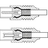 goobay Antennenkabel (135dB typ), Koax-Buchse > Koax-Stecker schwarz, 5 Meter