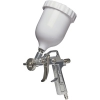 EINHELL Farbspritzpistole mit Fließbecher, Sprühpistole silber