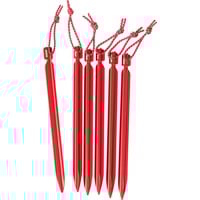 MSR Mini-Groundhog Stake, Hering rot, 6 Stück