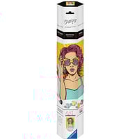 Ravensburger CreArt ART Collection Leinwand Edition - Lady in Pink (PopArt), Malen