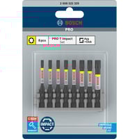 Bosch PRO Impact Bit-Satz, 1/4", TX, 8-teilig mit Pick and Click-Inlay
