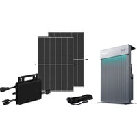 ALTERNATE Balkonkraftwerk-Set BKW800/880_BLACK FRAME 0% + AIO 2400 0% MWST, inkl. HMS-800W-2T WIFI, Zendure AIO 2400 All-In-One