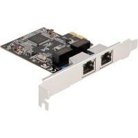 DeLOCK PCIE x1 auf 2x RJ45 Gbit, LAN-Adapter