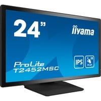 iiyama ProLite T2452MSC-B1, LED-Monitor 60.5 cm (23.8 Zoll), schwarz, Full HD, IPS, Touchscreen, HDMI, DisplayPort, USB