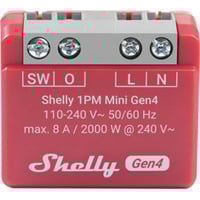 Shelly 1PM Mini Gen4, Relais rot