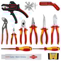 KNIPEX Erweiterungs-Set Elektro II, 14-teilig, Werkzeug-Set