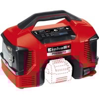 EINHELL Power X-Change Hybrid-Kompressor PRESSITO, 18Volt / 220Volt rot/schwarz, ohne Akku und Ladegerät